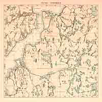 Kartta: Vuonokylä (1930). 772/455. Mitannut v.1927 I.Laine ja piirtänyt v.1930 U.Pesonen. Maanmittaushallituksen kartografinen toimisto 1930. Maanmittaushallituksen kivipaino, Helsinki 1930.