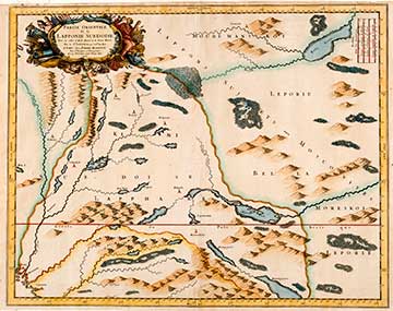 PARTIE ORIENTALE DE LA LAPPONIE SUEDOISE 1666