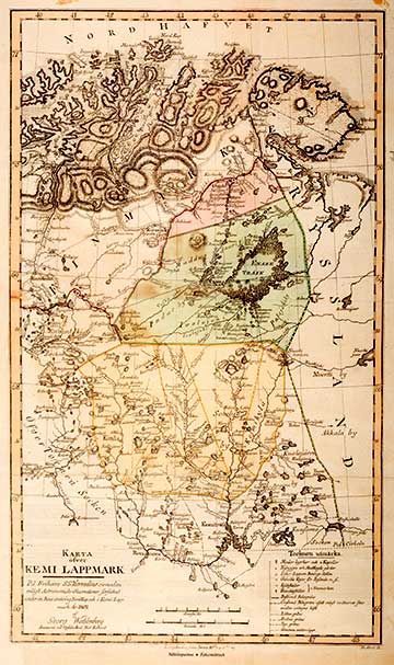 KARTA ÖFVER KEMI LAPPMARK 1804
