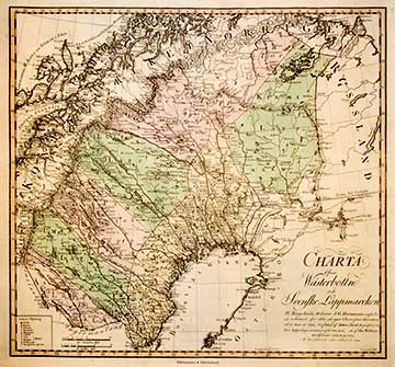 CHARTA ÖFVER WÄSTERBOTTN OCH SVENSKE LAPPMARCKEN 1797